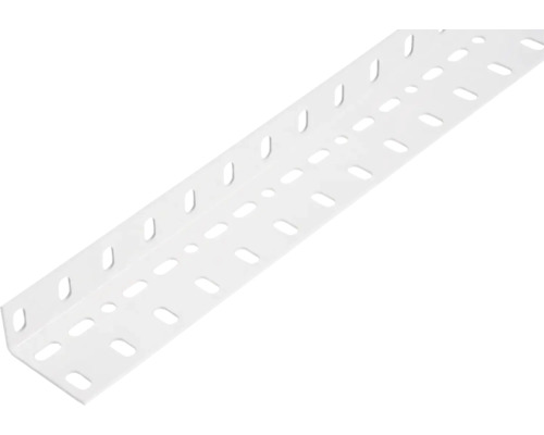 Profilé d'angle Conceptor perforé blanc 60x35x1 mm, 1m