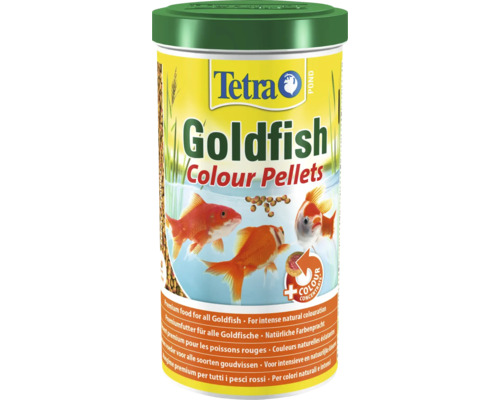 Tetra Pond Goldfish Colour Pellets 1 Liter Tetra Goldfischfutter Farb-Pellets für Teichfische