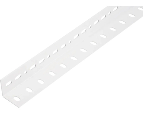 Profilé d'angle Conceptor perforé blanc 35x35x1,5 mm, 1m