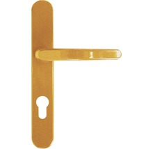 Kit de ferrure Compact poignée/poignée plastique marron-thumb-0
