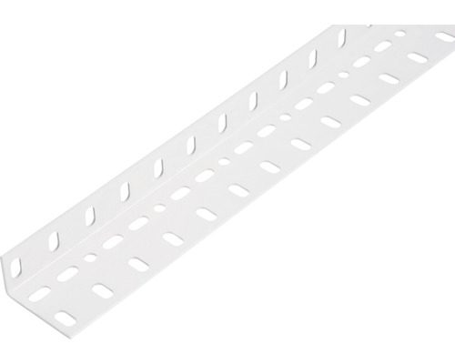 Profilé d'angle Conceptor perforé blanc 25x45x1 mm, 1m