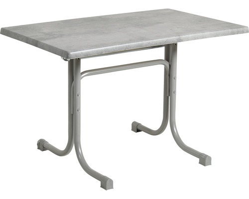 Table de jardin Acamp Boulevard 110x70x72 cm argent