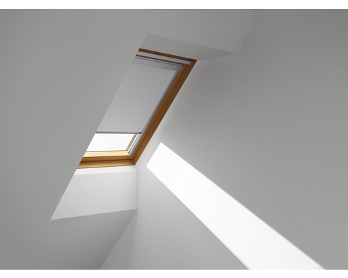 Store occultant VELUX Classic uni gris à commande manuelle DBL M06 4204