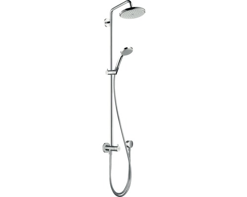 Colonne de douche avec inverseur hansgrohe Croma Showerpipe 220 1jet Reno chrome 27224000-0