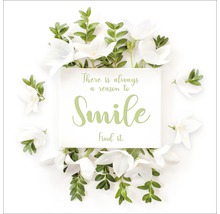 Tableau en verre Smile 20x20 cm