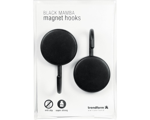 Black Mamba Crochets magnétiques, lot de deux pièces