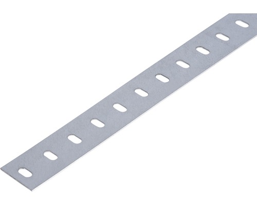 Profilé plat Conceptor perforé galvanisé 35x1 mm, 1m Bande perforée en métal