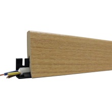 Plinthe avec conduit de câbles pour la pose de câbles