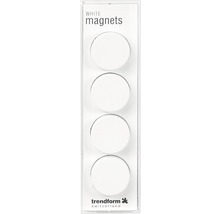 Dekomagnet White 4er-Set weiß