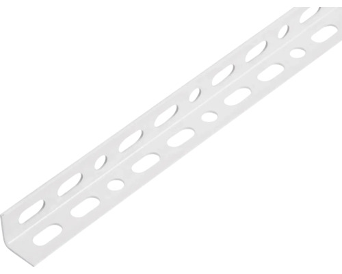 Profilé d'angle Conceptor perforé blanc 15x15x1 mm, 2m