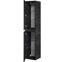 Armoire haute Sanox Frozen couleur de façade black oak 35 x 170 x 35 cm