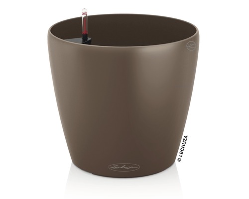 Pot de fleurs Lechuza Classico Color, plastique, Ø 28 H 26 cm, muscat