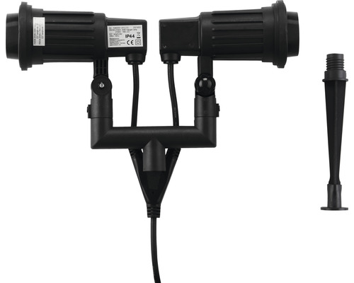 Doppelstrahler mit Erdspieß für den Aussenbereich