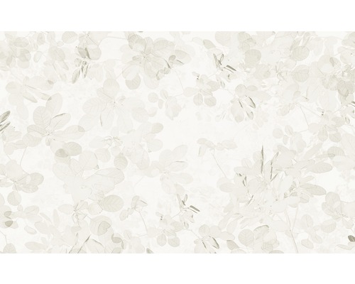Papier peint panoramique intissé 6019B-VD4 Infinity Sheer Grey 4 pces 400 x 250 cm Papier peint avec motif de feuilles