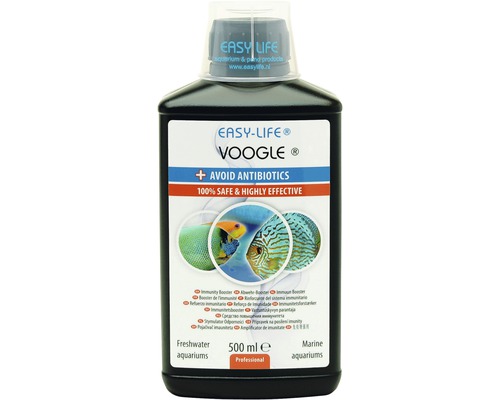 Produit de traitement de l'eau soin des poissons Easy Life Voogle 500 ml, évite els maladies des poissons sans antibiotiques, renforce le système immunitaire, élimine les agents pathogènes