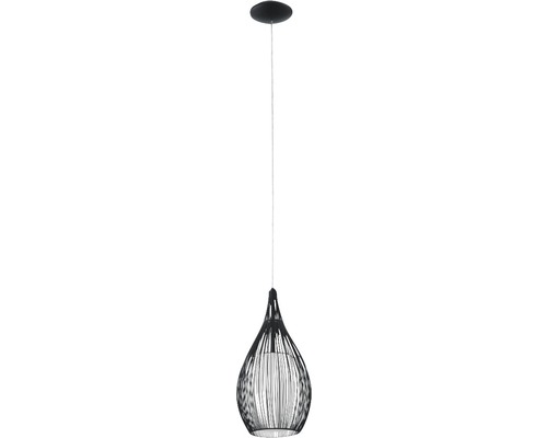 Lampe suspendue 1 ampoules Ø 19 cm noir