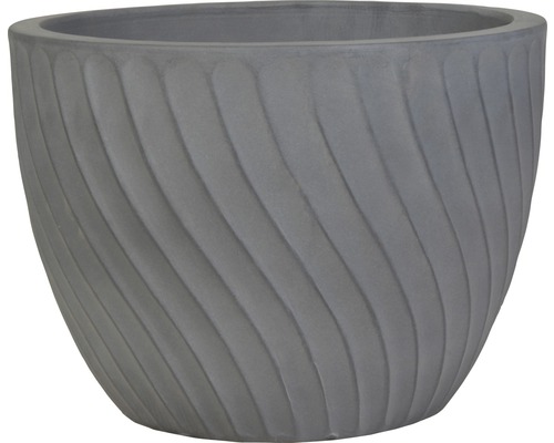 Pot de fleurs Lafiora Rock Ø 43 cm H 32 cm gris foncé