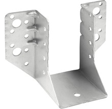 Balkenschuh aus Metall mit Löchern zur Befestigung.