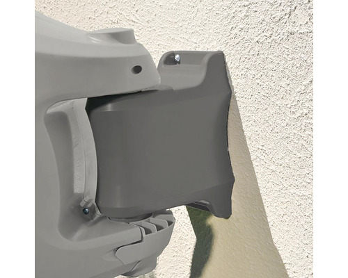 Vue détaillée du support de store banne sur un mur