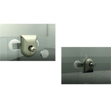 Fixation en verre pour cabines de douche