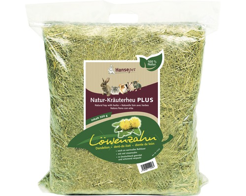 Hansepet foin d'herbes naturelles pissenlit 500 g
