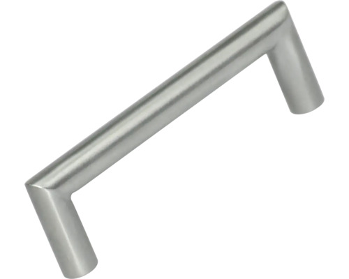 Möbelgriff Gehrungsgriff Edelstahl gebürstet Lochabstand 96 mm LxBxH 108/12/36 mm Schrankgriff aus Metall
