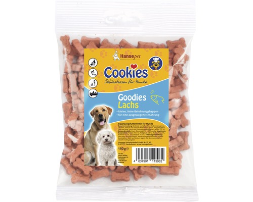Friandises pour chiens Cookies Goodies saumon 150 g-0