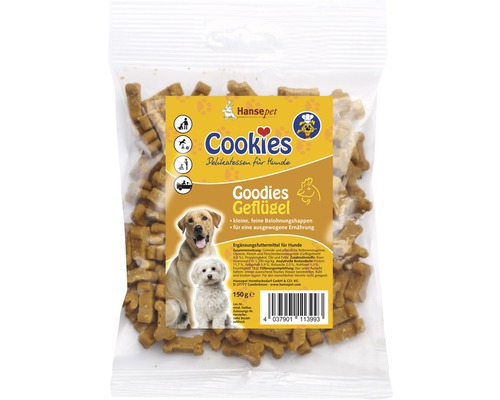 Friandises pour chiens Cookies Goodies volaille 150 g