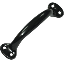 Poignée creuse 139 mm tôle d'acier noire