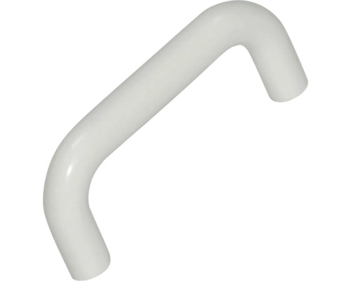 Poignée de meuble poignée étrier en D plastique blanc, distance entre les trous 64 mm Lxlxh 64/10/30 mm Poignée de meuble poignée étrier en D plastique blanc, distance entre les trous 64 mm Lxlxh 64/10/30 mm