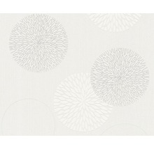 Tapete mit kreisförmigen floralen Mustern
