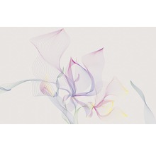 Abstrakte Darstellung einer Blume mit feinen Linien