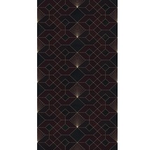 Geometrisches Tapetenmuster mit Diamanten und Strahlen