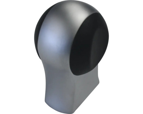 Bouton de meuble Softtouch métal/Zamac/caoutchouc mat/chrome Lxlxh 30x30x45 mm Pommeau de levier de vitesse