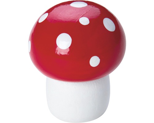 Bouton de meuble pour enfants Ø 30 mm champignon rouge et blanc