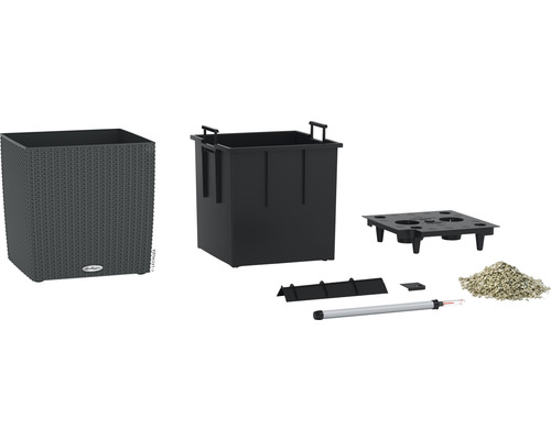 Pot de fleurs avec système d''irrigation et accessoires