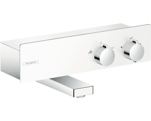 Hansgrohe Logo für Badezimmerarmatur mit zwei Drehknöpfen