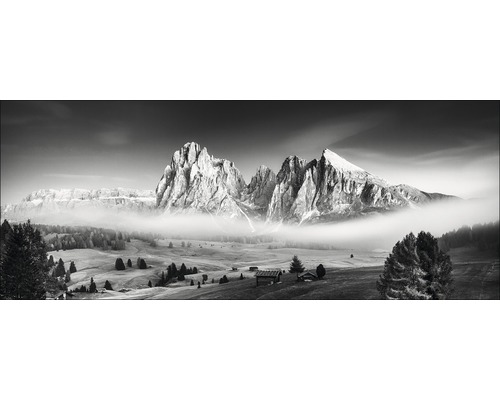 Tableau en verre Mist & Mountain 30x80 cm
