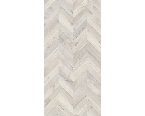 Helle Holzbodenverlegung im Fischgrätmuster