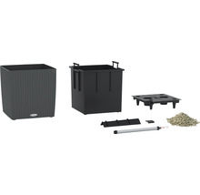 Pflanzkübel Lechuza Cube Cottage Kunststoff 50x50x54 cm granit inkl. Erdbewässerungssystem