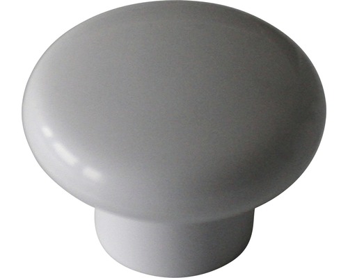 Bouton de meuble Ø 34 mm plastique blanc