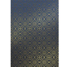 Blau goldener Musterhintergrund