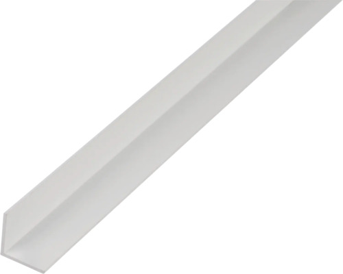 Profilé d'angle alu blanc 15x15x1 mm, 2 m