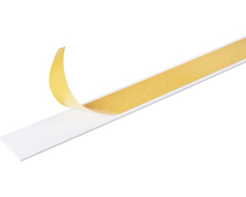 Barre plate PVC blanc 20 x 2 x 2 mm , 2,6 m Barre plate PVC blanc 20 x 2 x 2 mm , 2,6 m