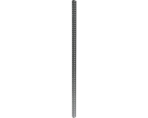 Profilé d'angle Schulte pour étagère à emboîter gris Küpper 38x1500x38 mm