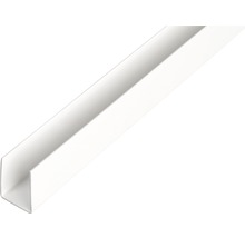 Profilé en U PVC blanc 12x10x1 mm, 2,6 m-thumb-0