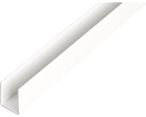 Profilé en U PVC blanc 18x10x1 mm, 2,6 m - HORNBACH Luxembourg