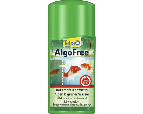 Destructeur d'algues filamenteuses TetraPond AlgoFree 250 ml Anti-algues pour bassin Tetra AlgoFree en flacon vert