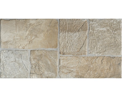 Keramikfliese in Steinoptik für Wand und Boden