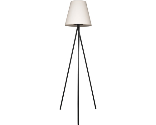 Stehlampe mit Stoffschirm und Stativfuß